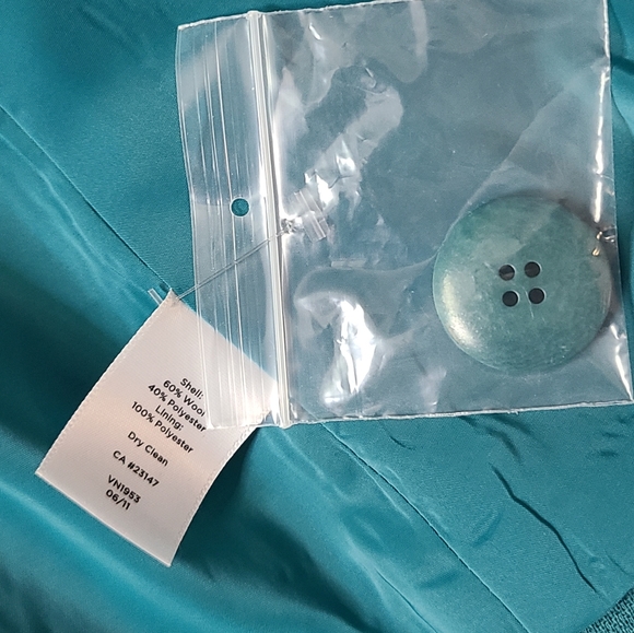 Talbots Green Wool Button Front Jacket - Picture 9 of 9